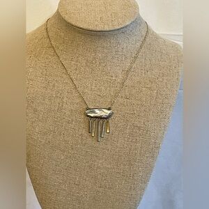 AHM Two-Tone Metallic Necklace